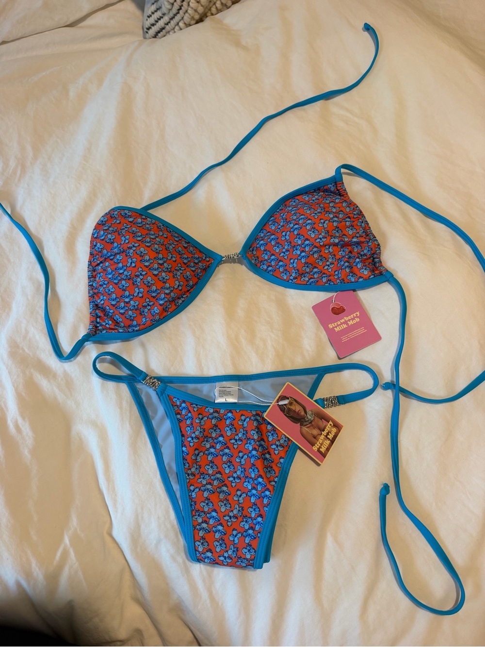 Brand new strawberry milk mob Bikini Set - Women Swim